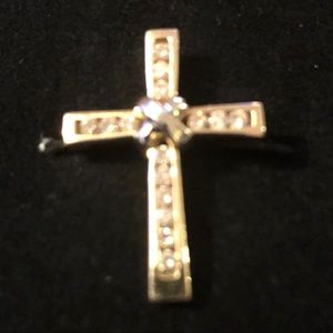 14K Gold/Diamond Cross